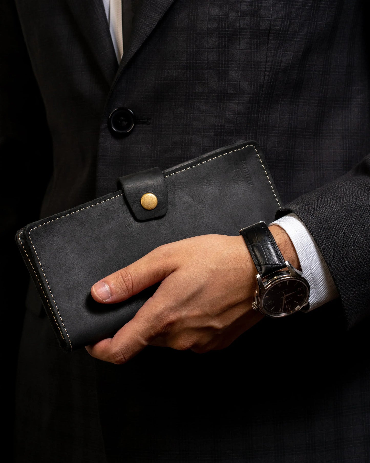 Vostoc Vintage Long Wallet - Black