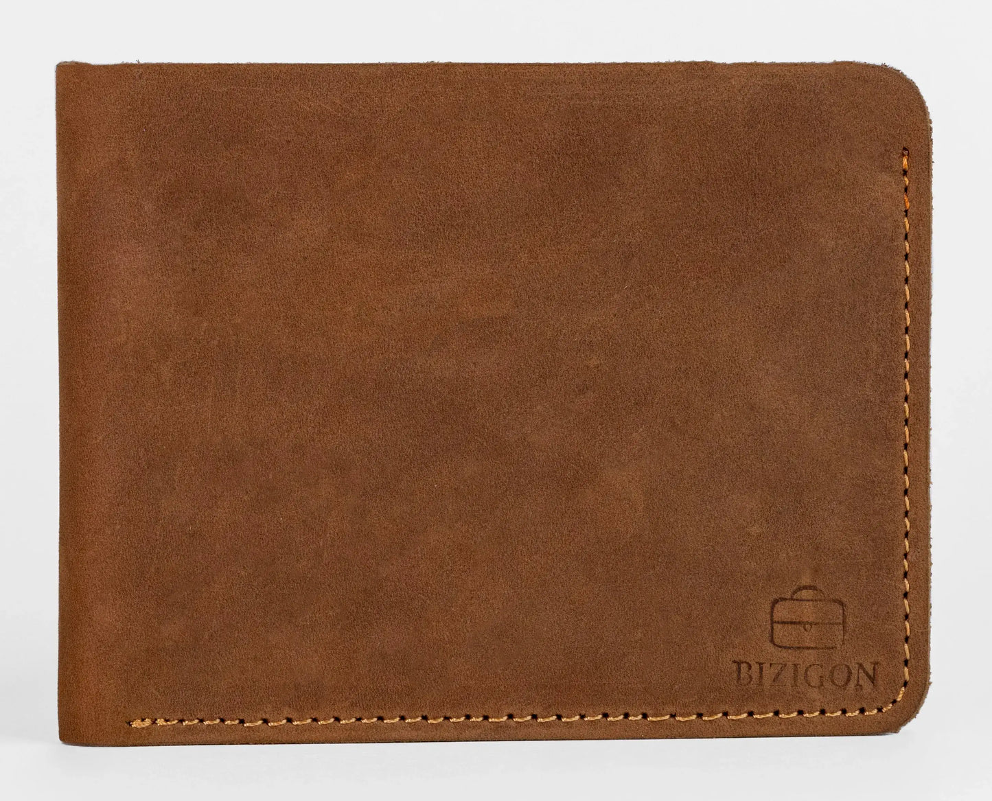 Camelot Wallet – Handcrafted Full-Grain Leather - Russet Brown