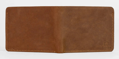 Camelot Wallet – Handcrafted Full-Grain Leather - Russet Brown
