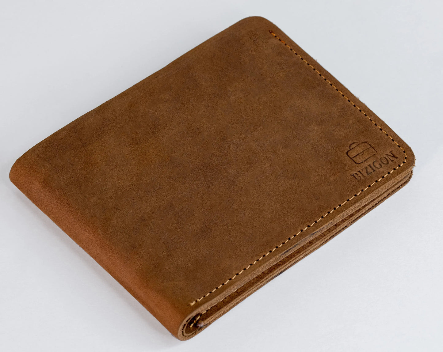 Camelot Wallet – Handcrafted Full-Grain Leather - Russet Brown