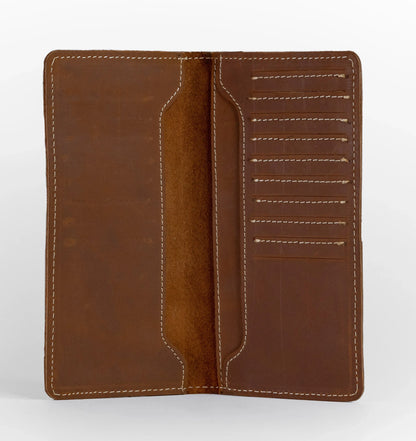 Krono Long Wallet – Precision Crafted - Russet Brown