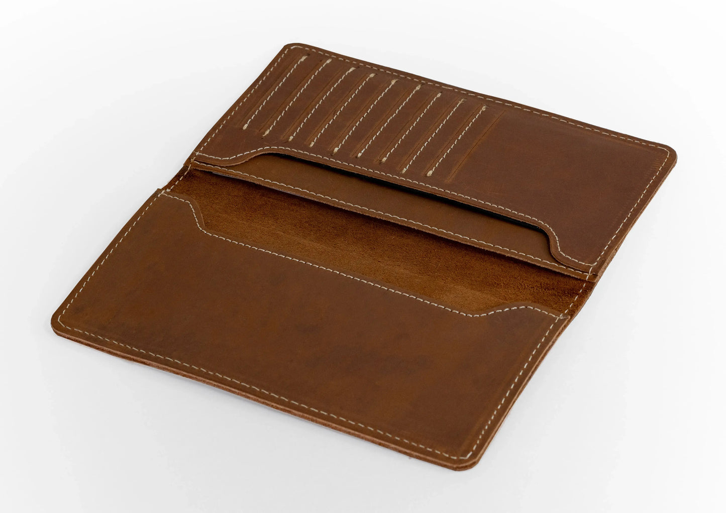 Krono Long Wallet – Precision Crafted - Russet Brown