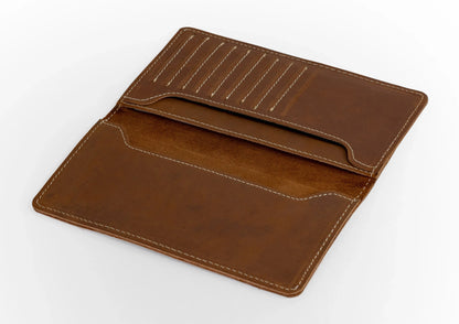 Krono Long Wallet – Precision Crafted - Russet Brown