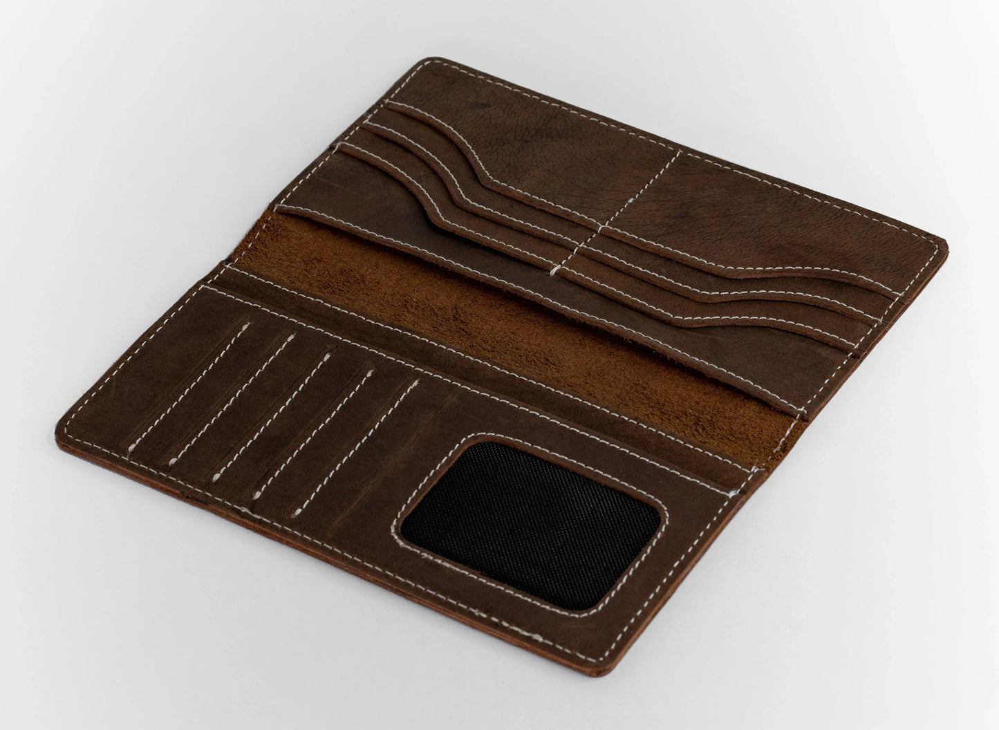 Krono Long Wallet – Precision Crafted - Dark Brown