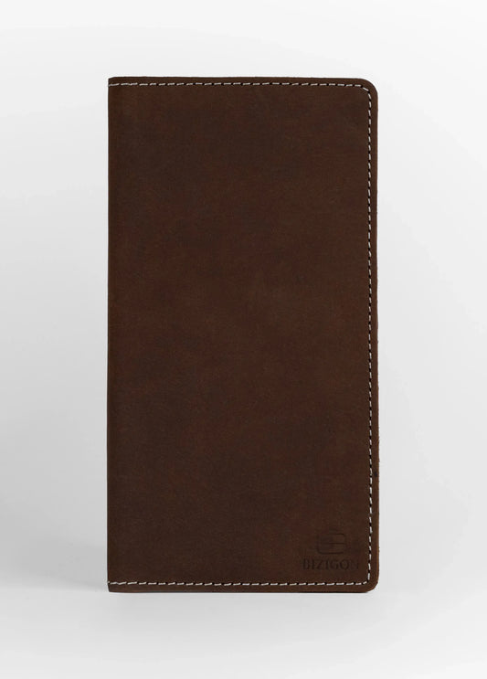 Krono Long Wallet – Precision Crafted - Dark Brown