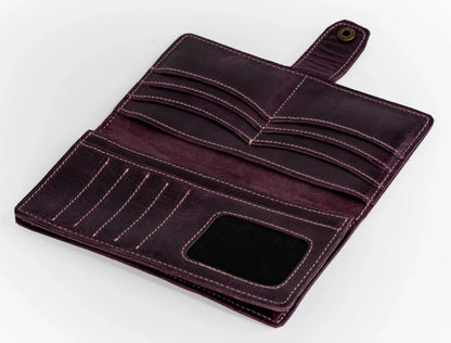 Vostoc Vintage Long Wallet - Dark Purple