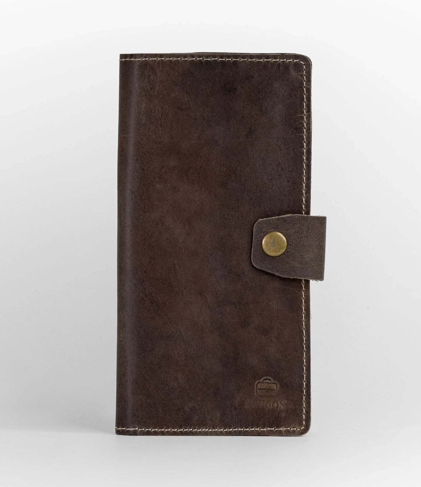 Vostoc Vintage Long Wallet - Dark Brown