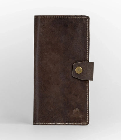 Vostoc Vintage Long Wallet - Dark Brown