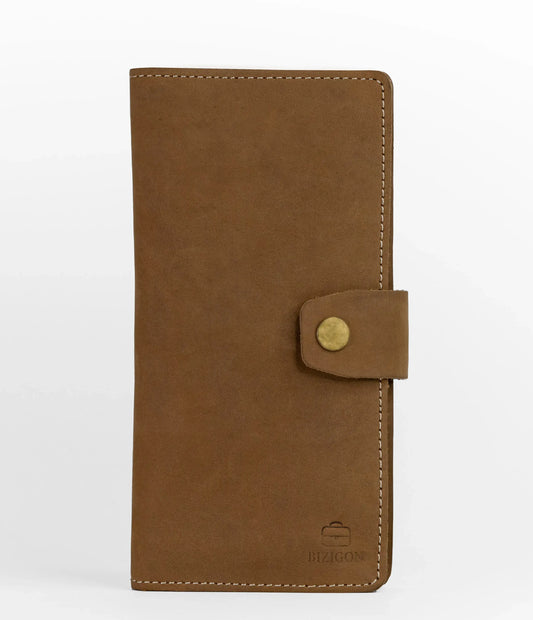 Vostoc Vintage Long Wallet - Coffee Brown