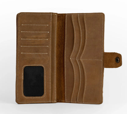 Vostoc Vintage Long Wallet - Coffee Brown