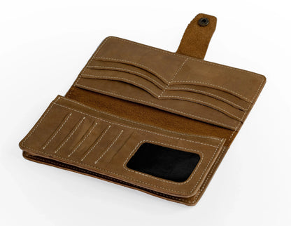 Vostoc Vintage Long Wallet - Coffee Brown