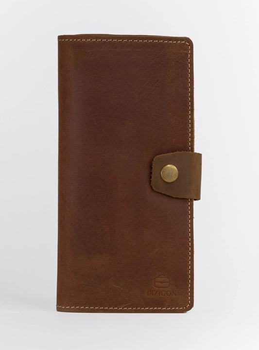 Vostoc Vintage Long Wallet - Natural Brown