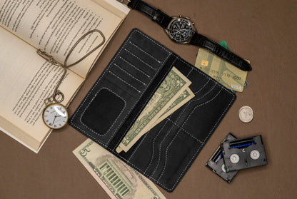 Krono Long Wallet – Precision Crafted - Black