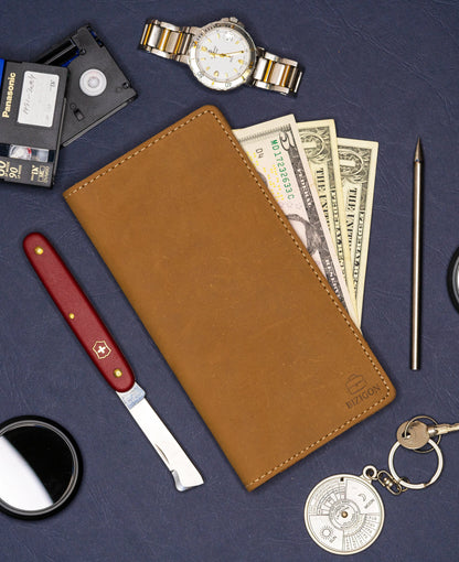 Krono Long Wallet – Precision Crafted - Coffee Brown