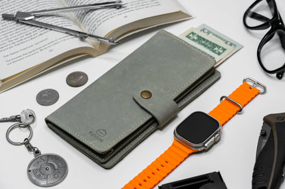 Vostoc Vintage Long Wallet - Cloud Grey