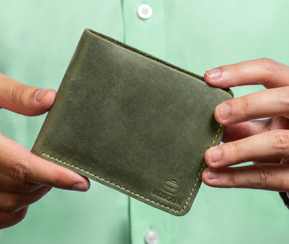 Camelot Wallet – Handcrafted Full-Grain Leather - Hunter Green