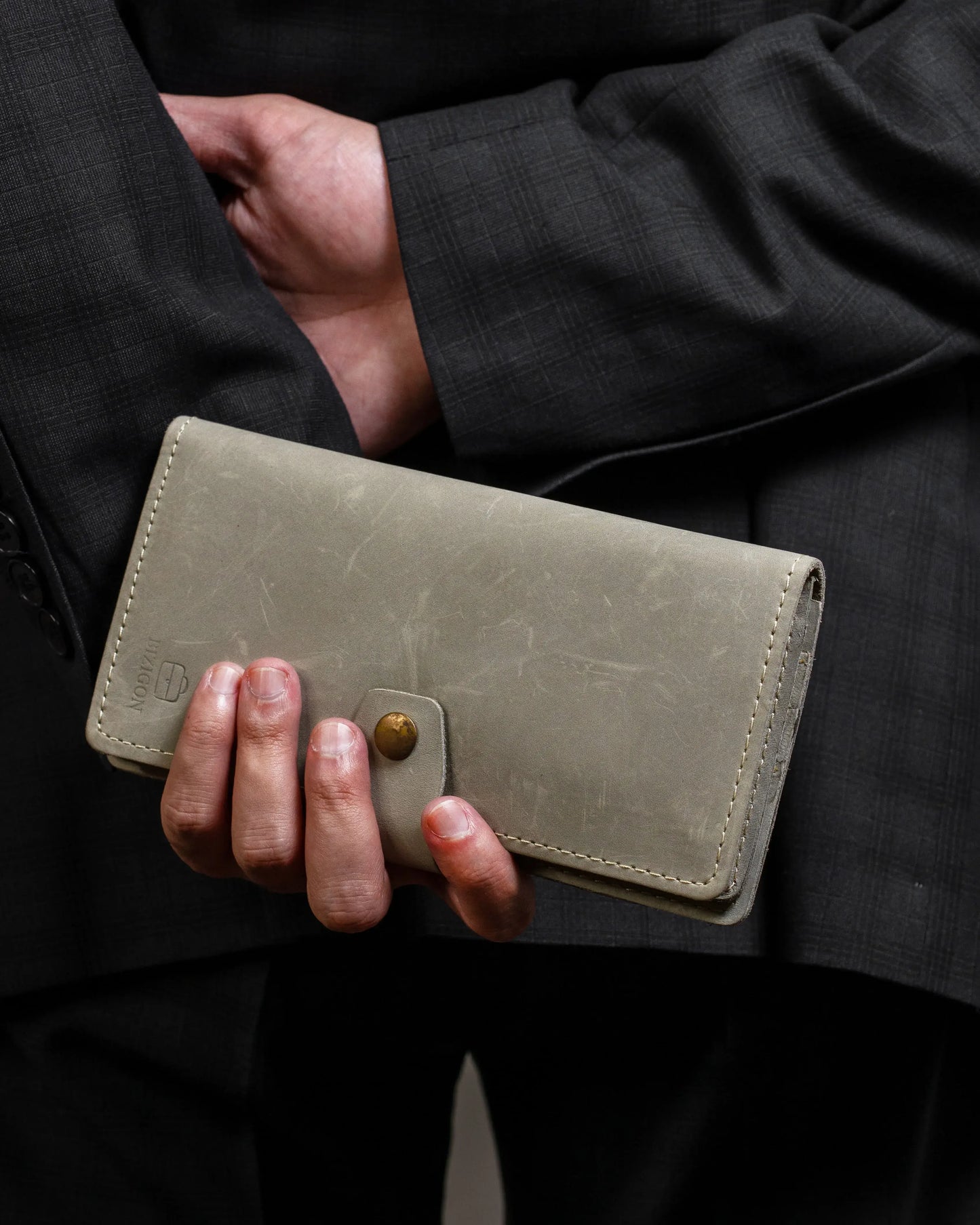 Vostoc Vintage Long Wallet - Cloud Grey