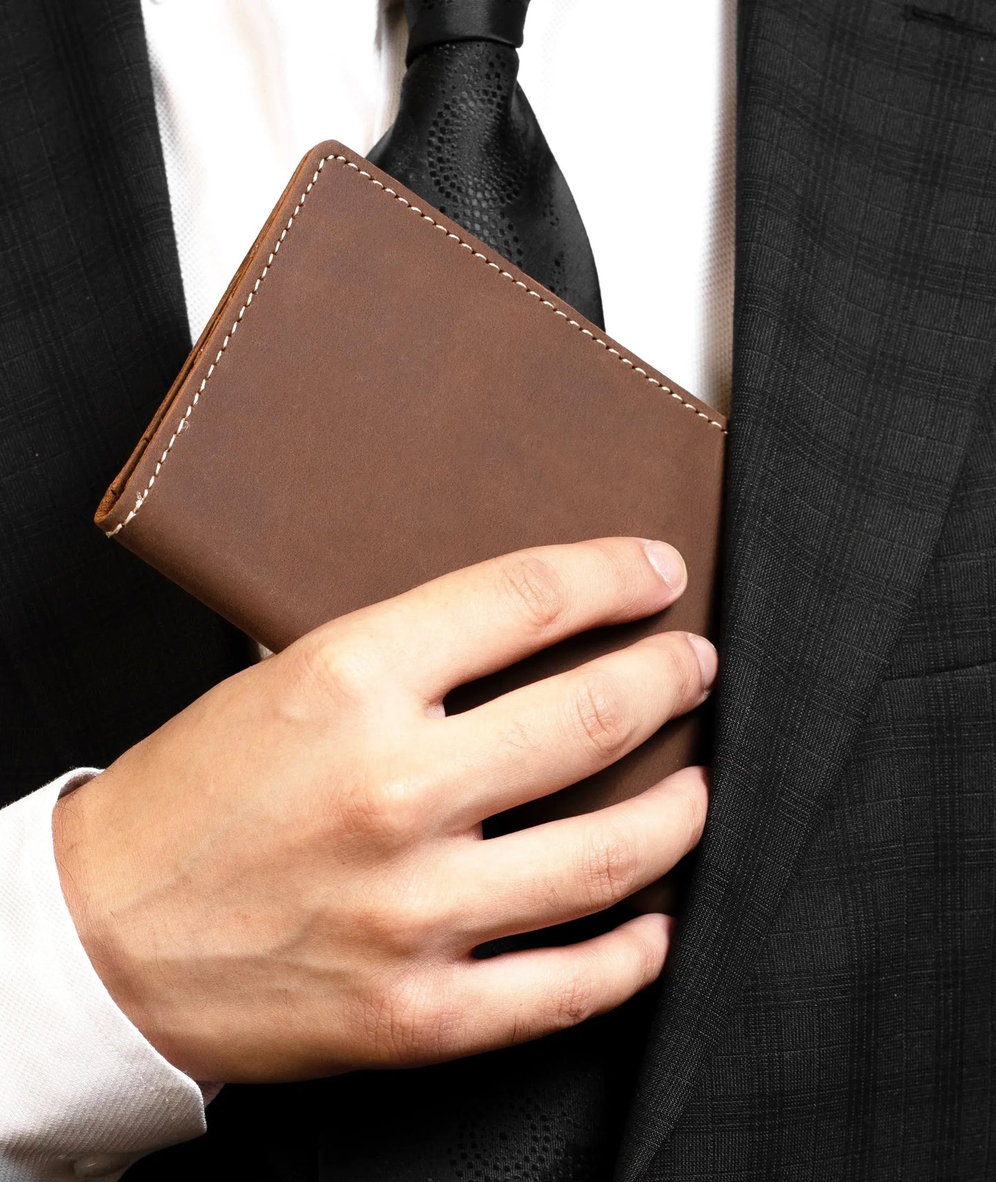 Krono Long Wallet – Precision Crafted - Dark Brown