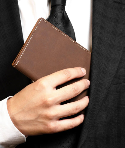 Krono Long Wallet – Precision Crafted - Dark Brown