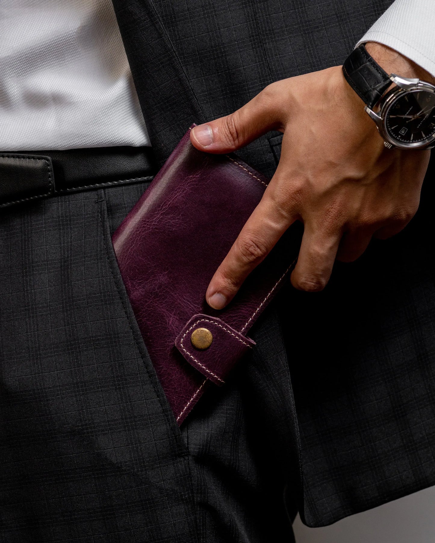 Vostoc Vintage Long Wallet - Dark Purple