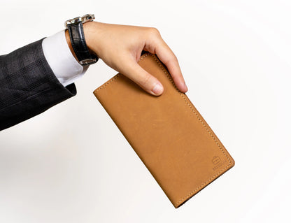 Krono Long Wallet – Precision Crafted - Coffee Brown