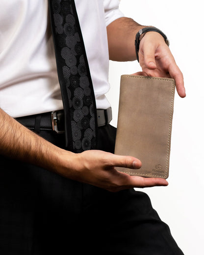 Krono Long Wallet – Precision Crafted - Matt Grey