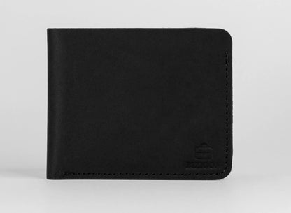 Camelot Wallet – Handcrafted Full-Grain Leather - Black