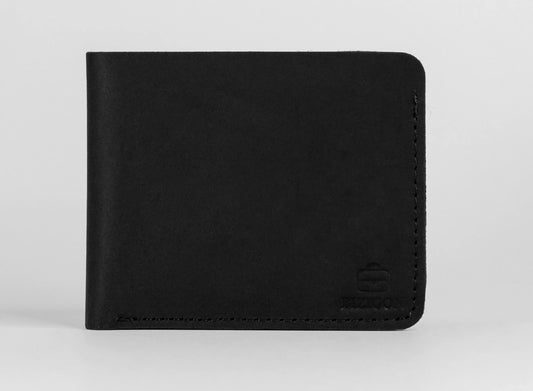 Camelot Wallet – Handcrafted Full-Grain Leather - Black