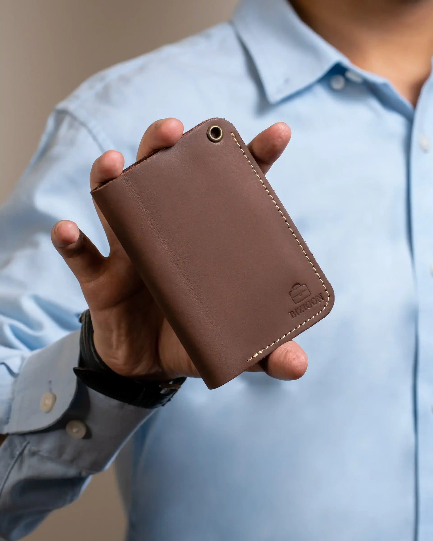 Slim Atlantic Vertical Leather Wallet